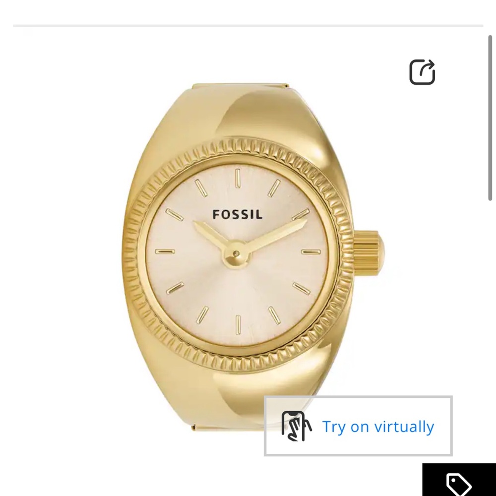 Fossil Gold Watch ring